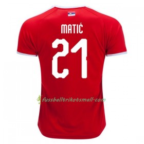 Günstige Fußballtrikots Serbien Matic 21 WM 2018 Heimtrikotsatz kaufen